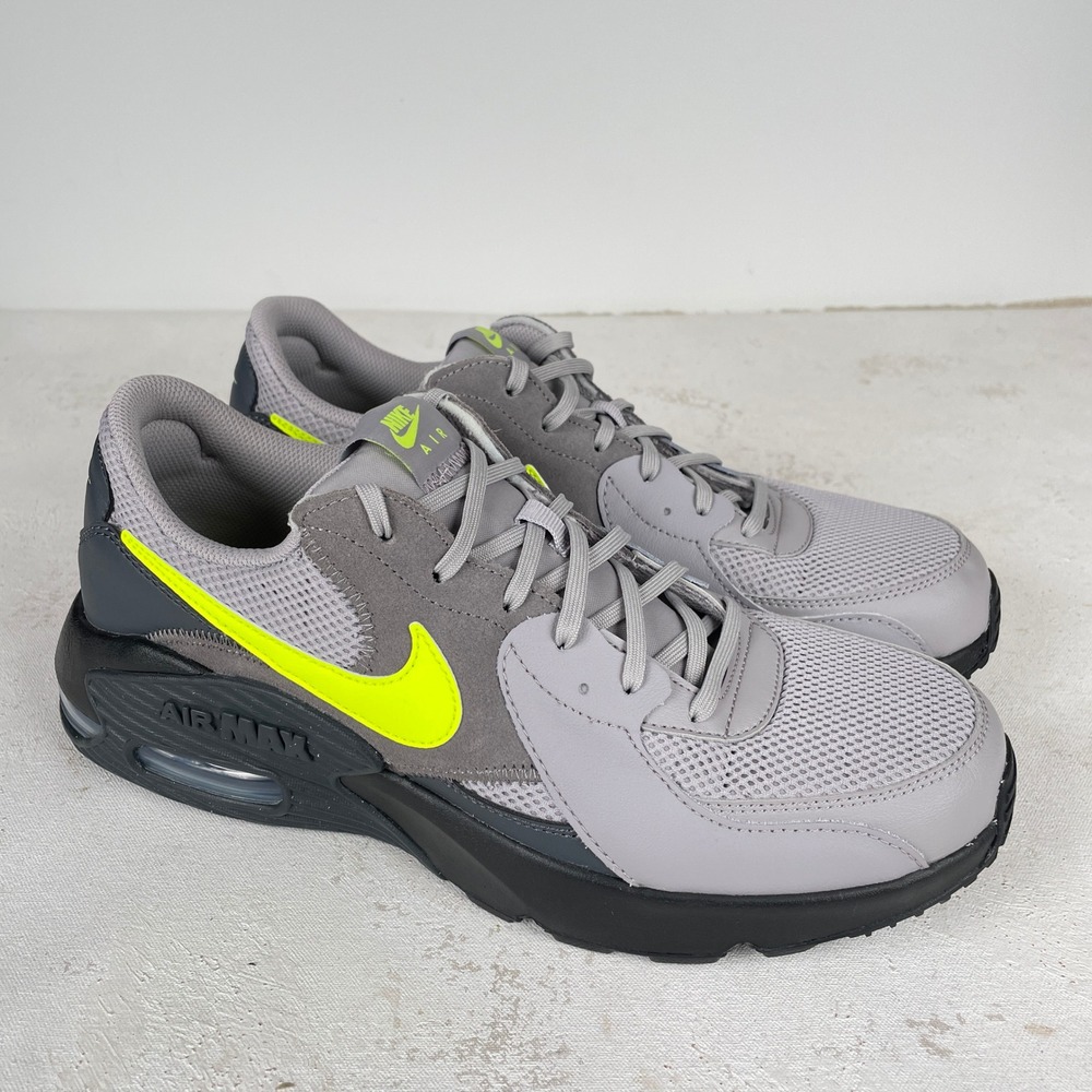 Nike Air Max Excee Sneaker Grey Yellow Black FZ5486-007 Mens 11.5 Shoe